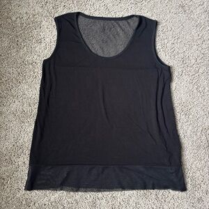 Capelli NY Size M Black Mesh Tank